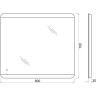 Зеркало BELBAGNO SPC-CEZ-800-700-LED-TCH